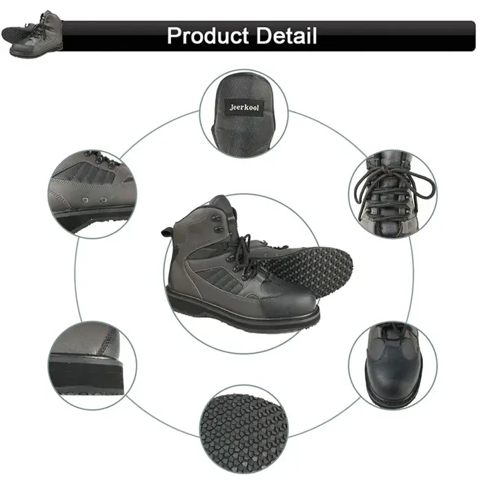 JEERKOOL Chaussures de pêche avec pantalon