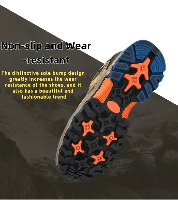 Chaussures de randonnée en plein air antidérapantes et résistantes à l'usure pour hommes