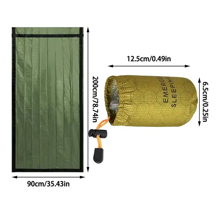 Sac de couchage d'urgence étanche 200x90cm