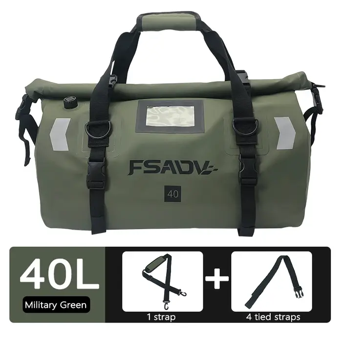 FSADV-Sac à Dos Étanche pour Moto, Sacoche de Selle Universelle, Accessoires d'Extérieur, 40l, 66l