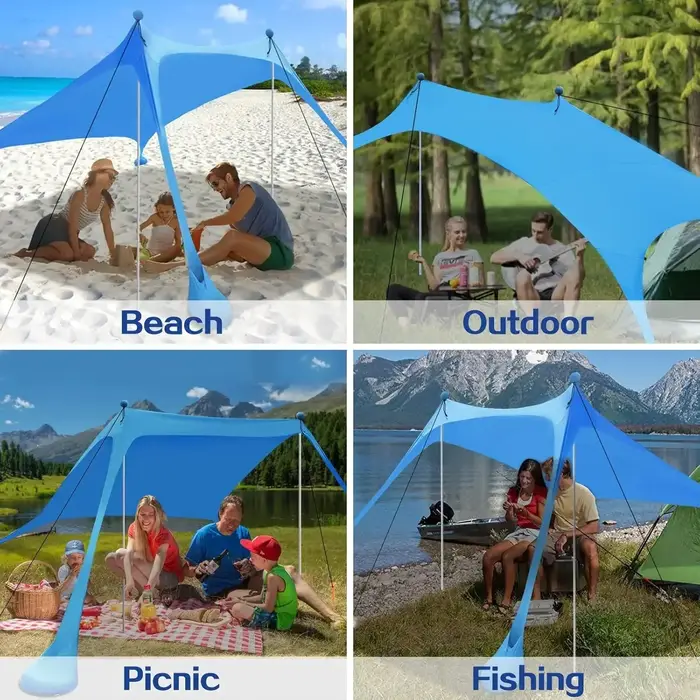 Auvent de plage portable pliable