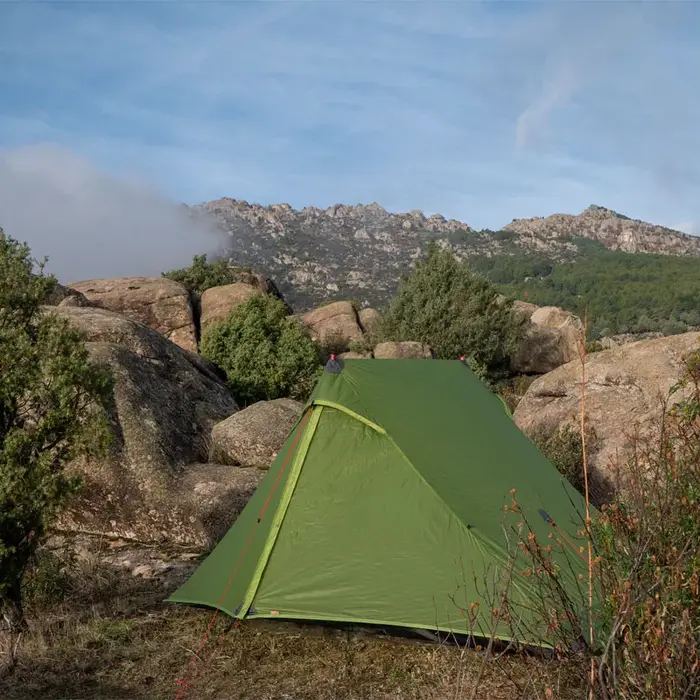 FLAME'S CREED Lanshan 2 Pro Just 920 grammes 2 côtés 20D Silnylon léger 2 personnes 3 et 4 saisons tente de camping de randonnée