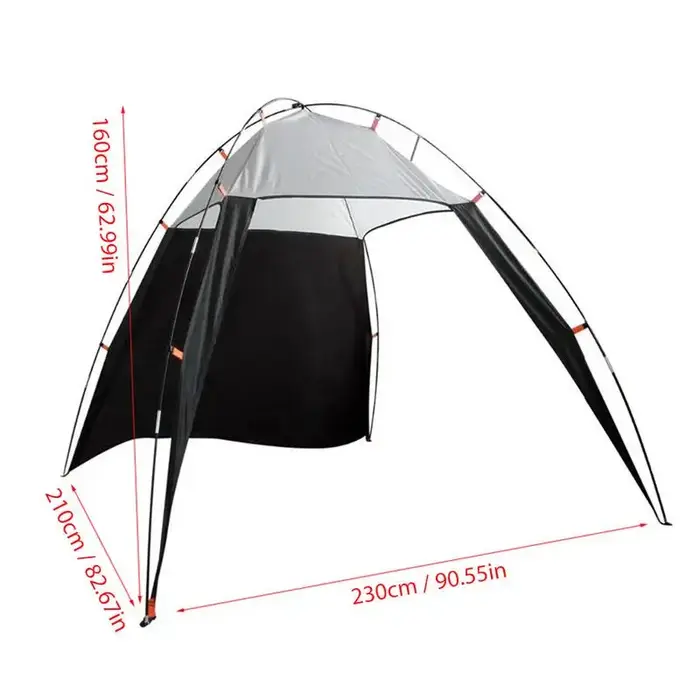 Tente de plage de camping de voyage en plein air