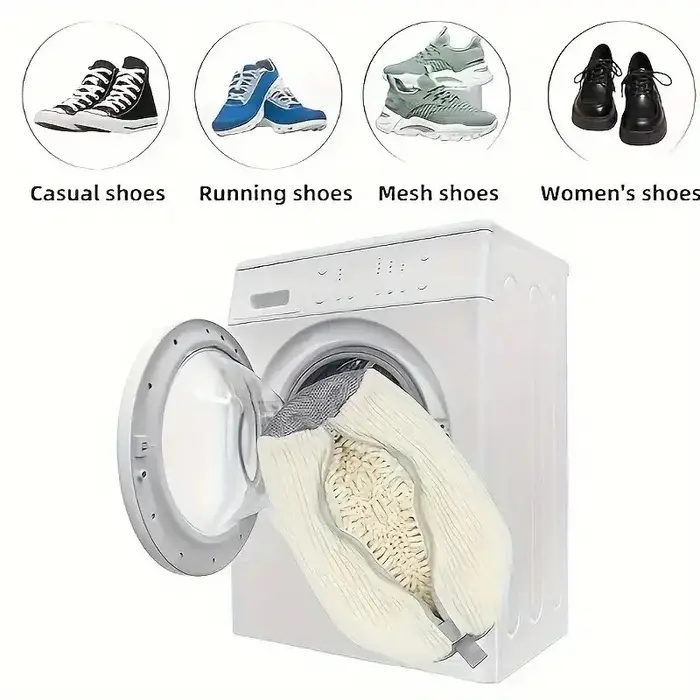 Sac de lavage et de séchage pour chaussures lavable en machine