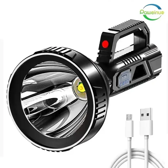 1500000   Lampe de poche LED puissante et Portable, projecteur portatif, Rechargeable, lampe de trav