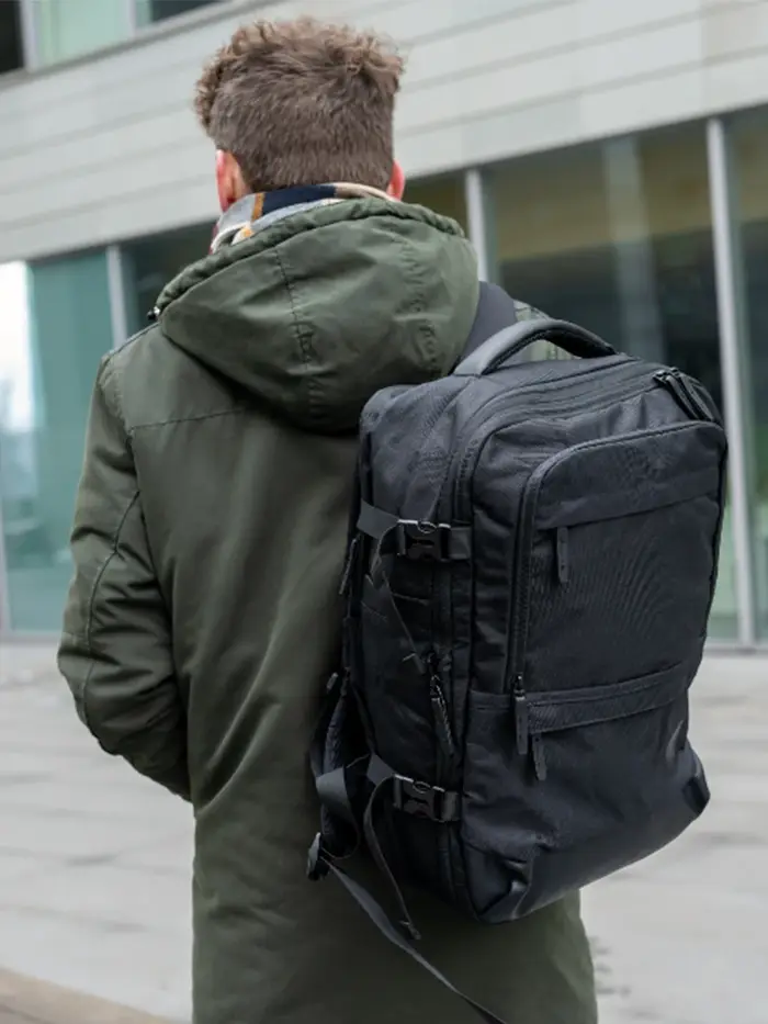 BAGSMART valise sac à dos de voyage pour Easyjet cabine sac 45x36x20 sacs à dos pour hommes remplaçable étanche 17 ''sac à dos pour ordinateur portable