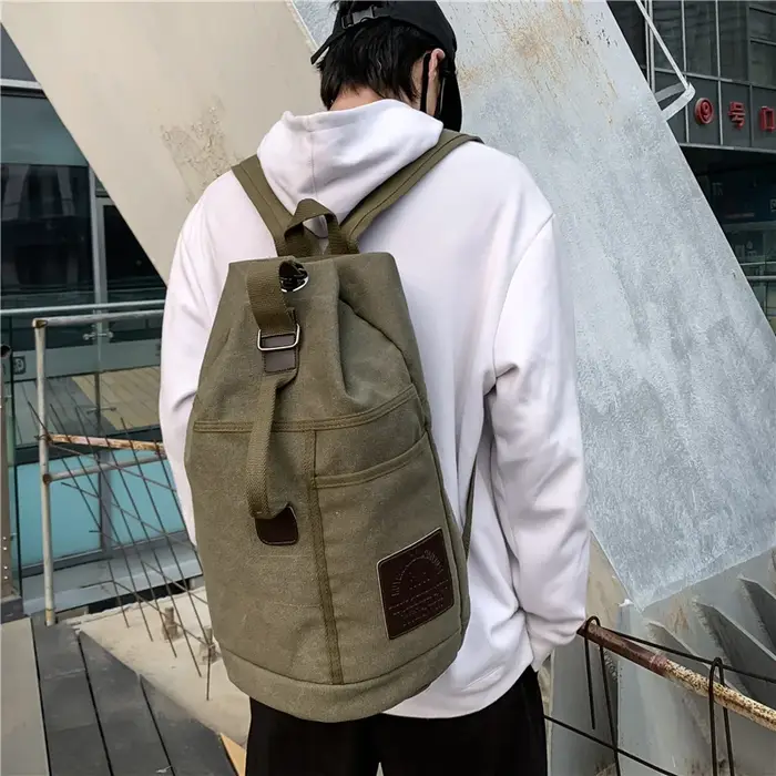 Sport grande capacité voyage sacs à dos mâle bagages toile seau sac à bandoulière homme randonnée