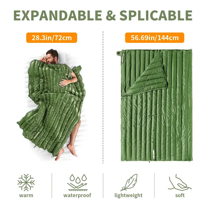 Natureifa-Sac de couchage en duvet de canard