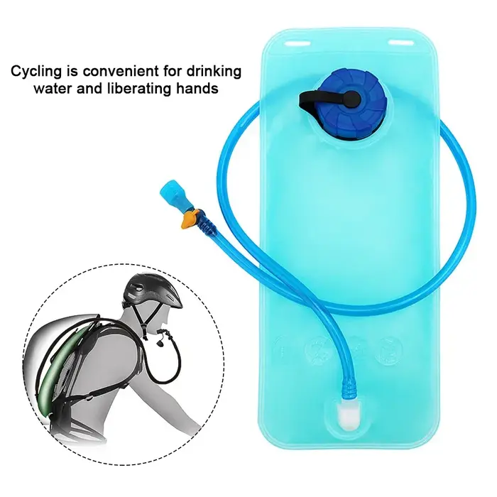 Sac d'eau pliable bleu 2L pour cyclisme