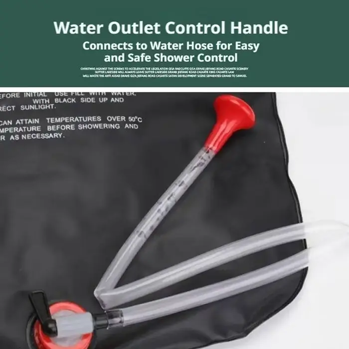 Sac de douche solaire pliable 20/40L