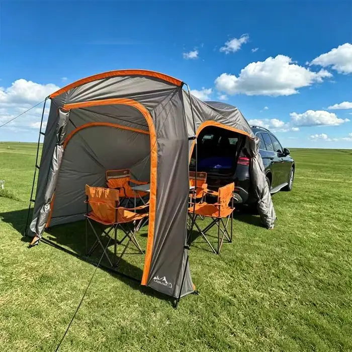 Tente de camping extérieure pour voiture, tente arrière pour véhicule SUV, tente pare-soleil et impe