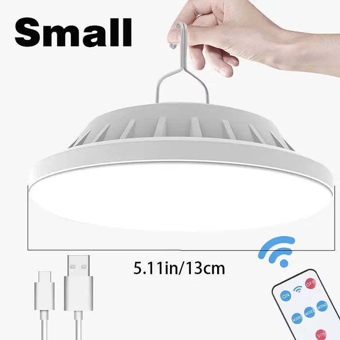 Éclairage extérieur LED feuille lampe de Camping accroché d'urgence solaire USB Rechargeable tente C