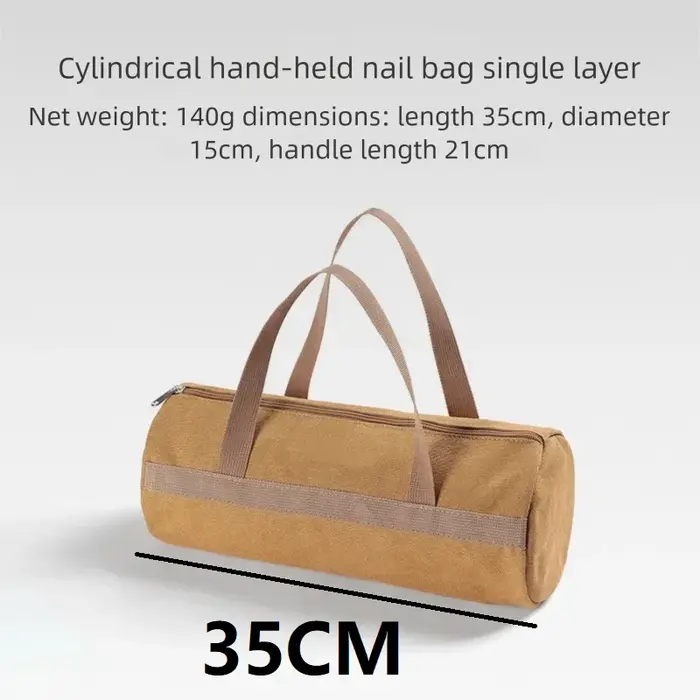 Sac de rangement pour outils de camping, grande capacité, sac cylindrique pour piquets de tente, sac