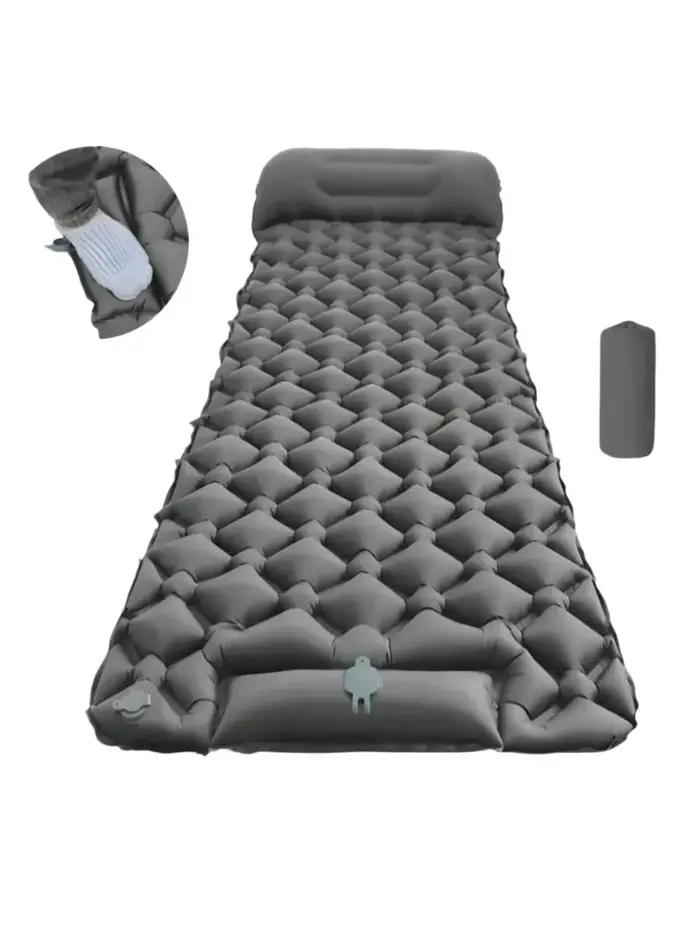 Matelas gonflable de camping avec oreillers