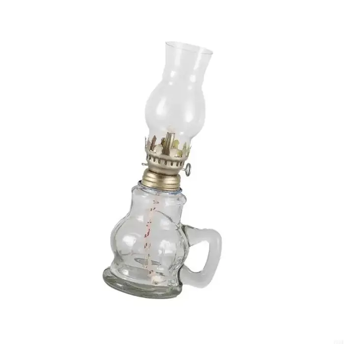 Bougie à huile en verre rechargeable