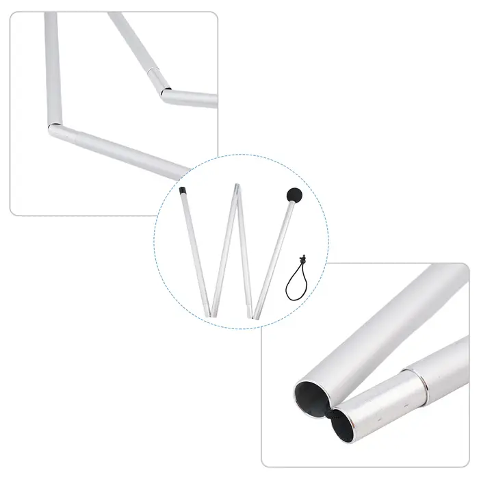Poteau de tente à auvent de plage pliable de 1.6/2m
