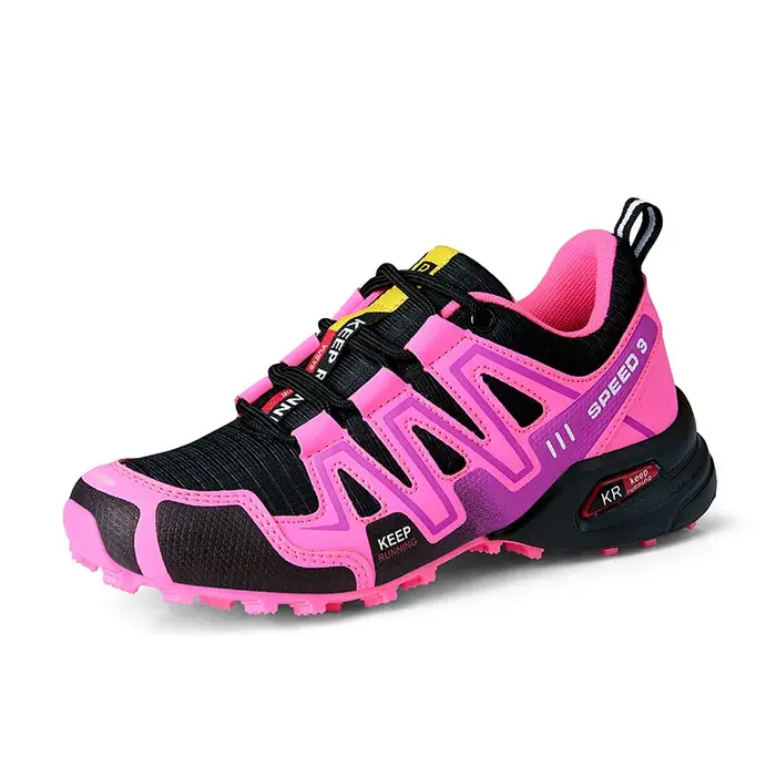 Chaussures de randonnée d'automne pour femmes et hommes, baskets basses antidérapantes assorties ave