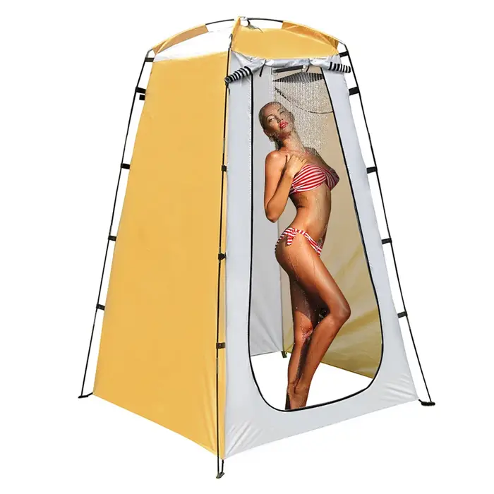 Tente de bain de douche de Camping en plein air pliante Protection UV