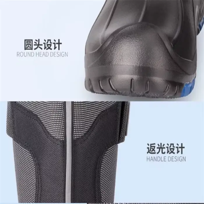 Bottes de neige imperméables et résistantes au froid pour hommes, chaussures de pêche résistantes à l'usure, bottes de pluie à pointes en acier, chaussures de pêche, nouveau, 2022
