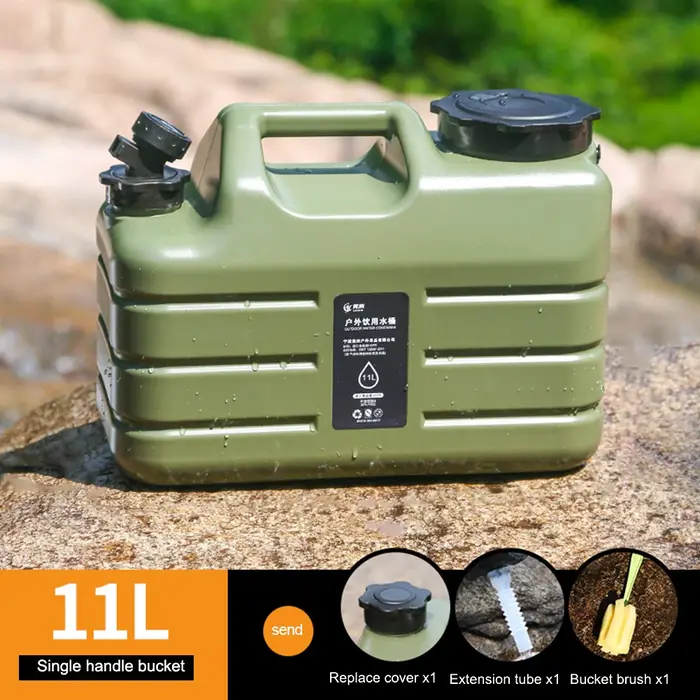 Seau de Camping Portable de grande capacité 11l