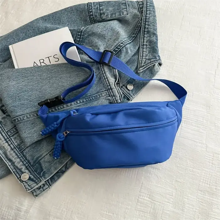 Sac de poitrine demi-lune pour femme, Oxford grill, sac à bandoulière grande capacité, sacs de taill