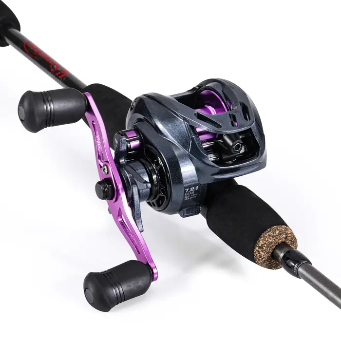 Sougayilang 1.7m canne à pêche canne à pêche en Fiber de carbone et moulinet Baitcasting combo avec