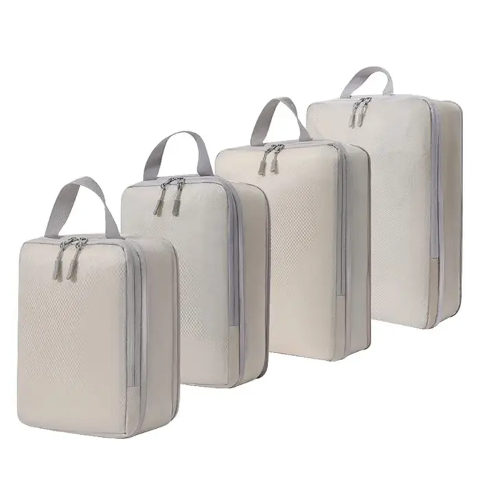 Ensemble/4 pièces Portable voyage Compression emballage Cubes sac étanche organisateur sacs valise vêtements