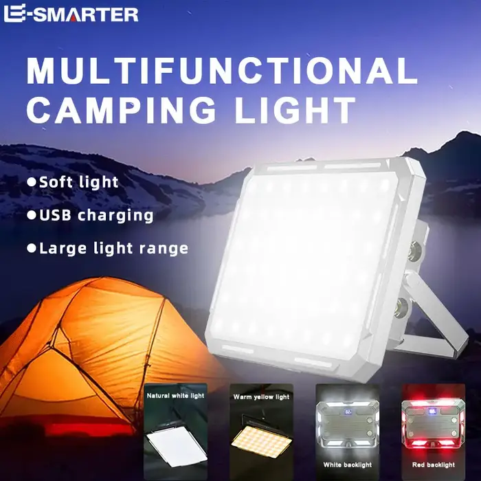 Lampe de tente de camping LED aste, budgétaire, haute puissance, extérieur, éclairage de secours, ét