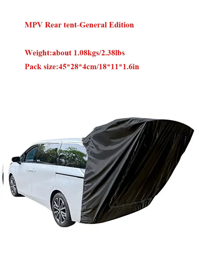 Sans poteaux de Support! Tente arrière MPV spécial camping en plein air queue de voiture multifonction Extension de toit pare-soleil étanche à la pluie anti-moustique