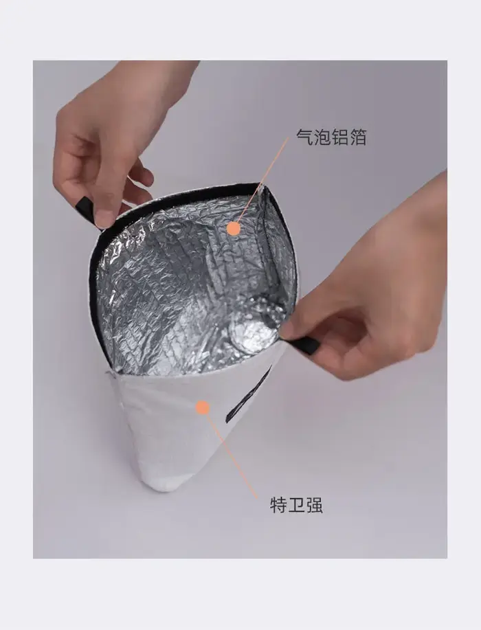 3F UL GEAR UHMWPE sac de refroidissement ultraléger Portable feuille d'aluminium sac thermique isolé pochette Tyvek sacs de rangement de randonnée 18g