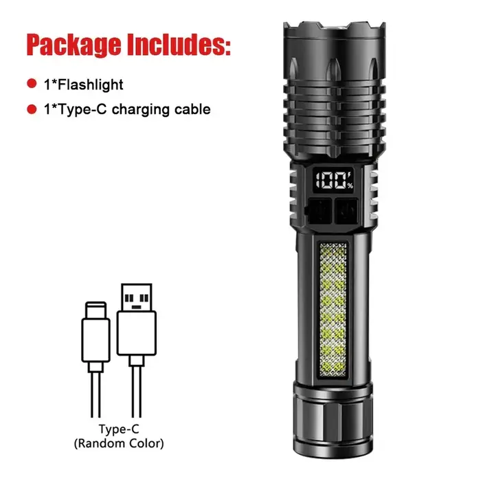 Lampe de poche LED la plus puissante 99000000LM Super lumineuse 1500W