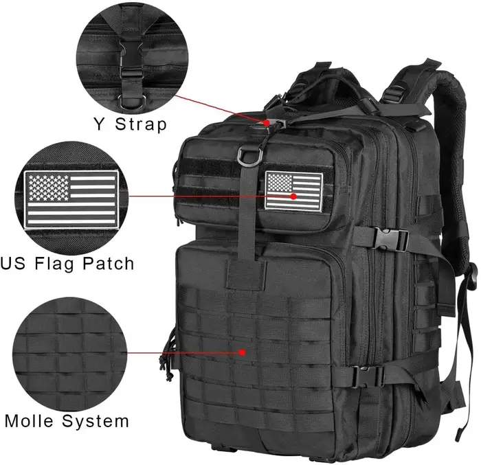 50L homme sacs à dos tactiques