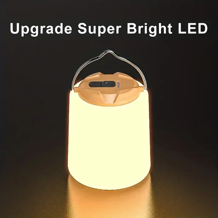 Lampe de camping aste USB portable, lumière d'urgence nocturne, lampe de tente étanche, lanterne de 