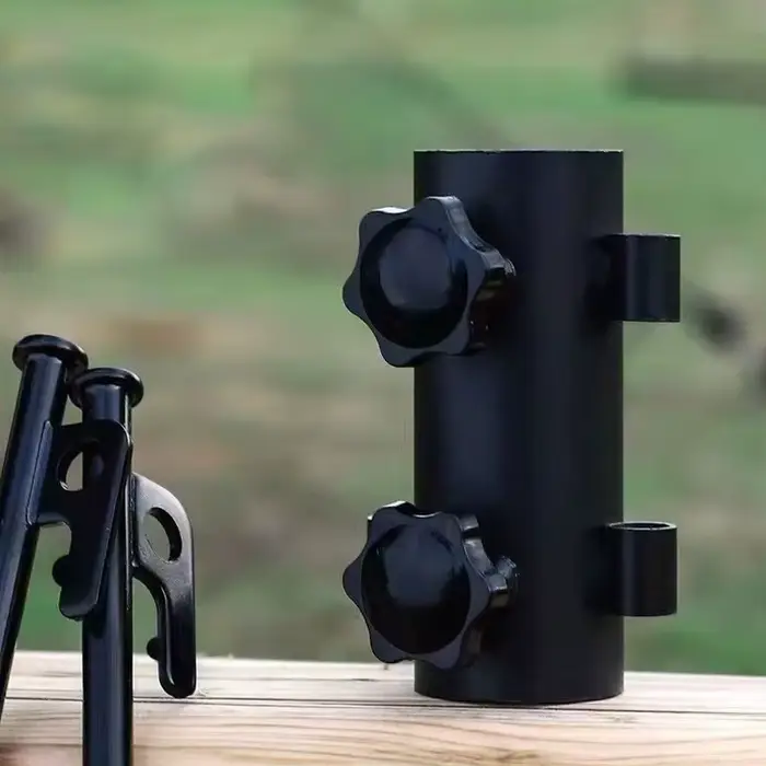 Accessoires fixes de plafond pour tente de Camping en plein air, bâche d'auvent, fixateur de poteau 
