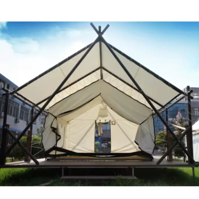 Tentes de safari de luxe pour le glamping, installation rapide, hôtel thème et hébergement éco-responsable, sur mesure