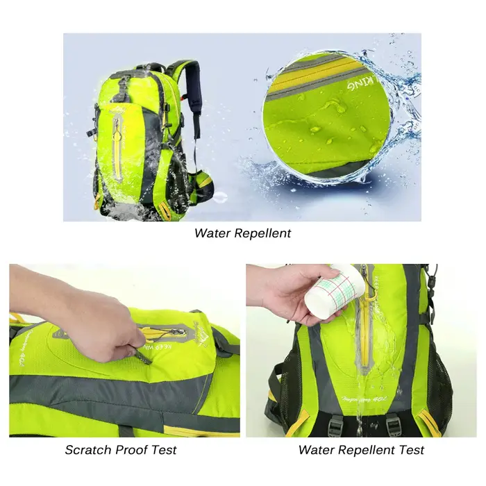 40L résistant à l'eau voyage sac à dos Camp randonnée ordinateur portable sac à dos Trekking escalade sacs à dos pour hommes femmes
