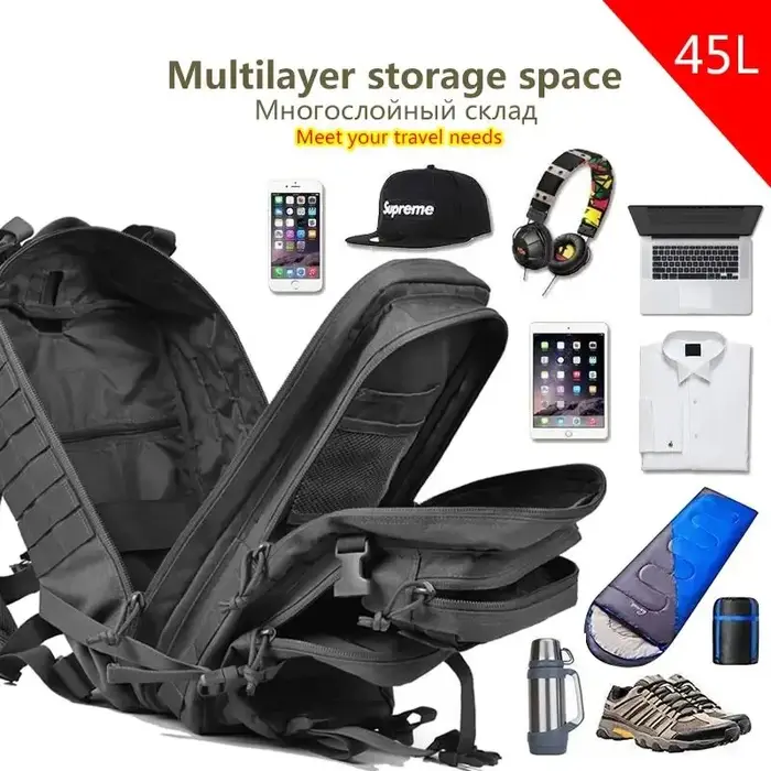 Sac à dos tactique pour homme A1 50L grande capacité
