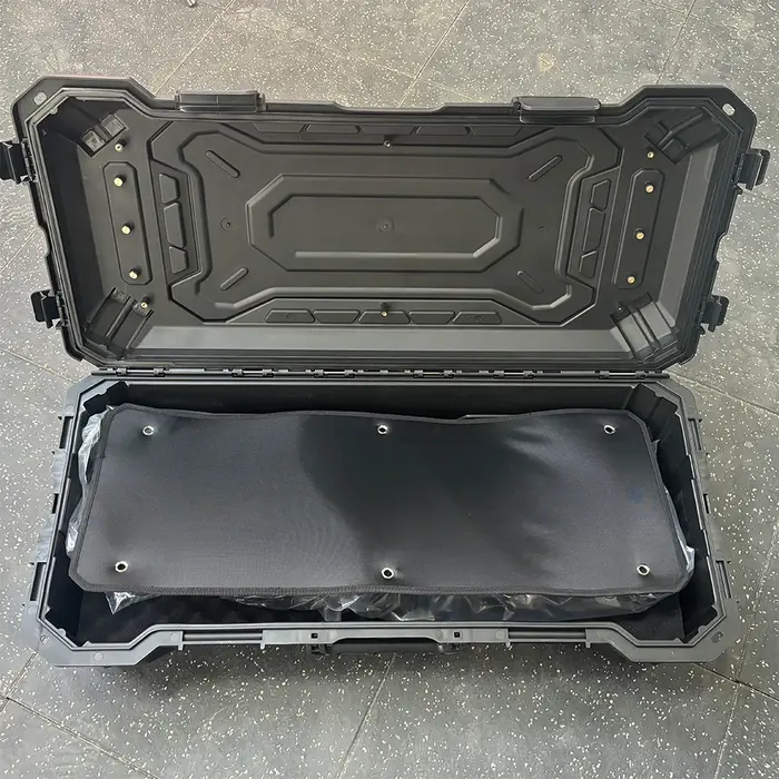 Boîte de tente de toit de voiture universelle noire 84L