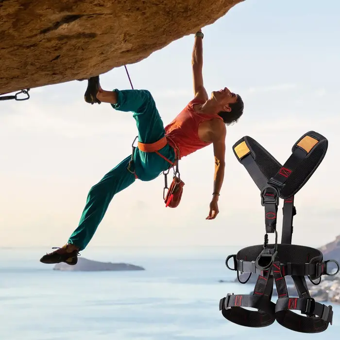 Harnais d'escalade réglable, Protection contre les chutes, harnais de chute détachable pour hommes,
