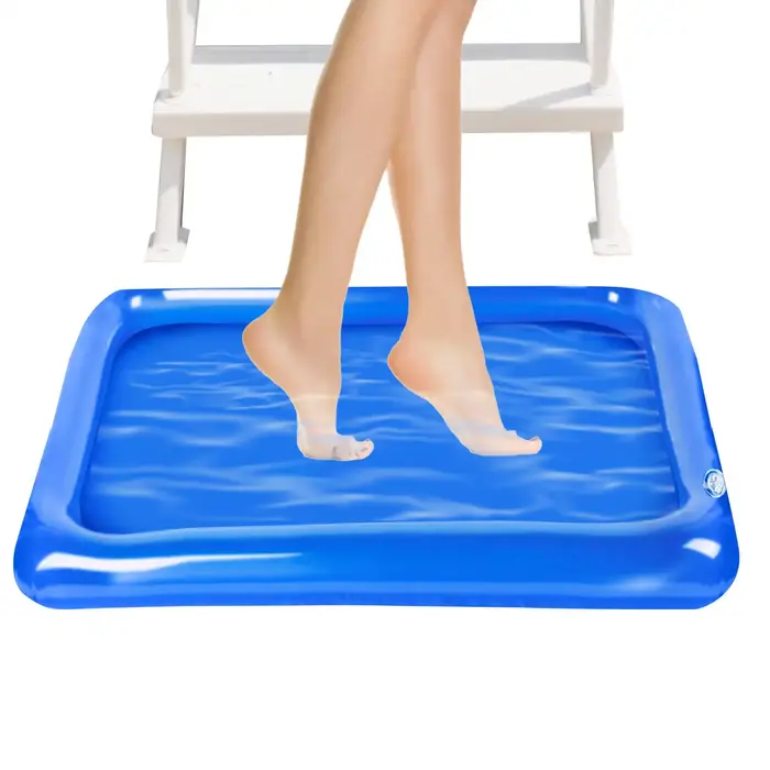 Bassin de lavage des pieds gonflable pour l'entrée de la piscine