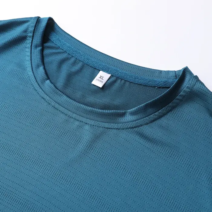 CHRLCK hommes course séchage rapide T-shirts respirant randonnée pêche T-shirts élasticité douce Spo