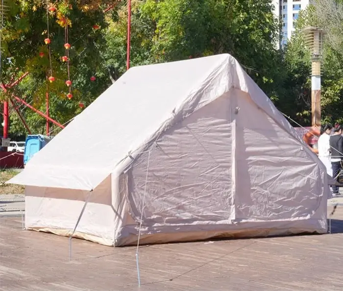Tente de camping gonflable pop-up imperméable en tissu Oxford pour l'extérieur