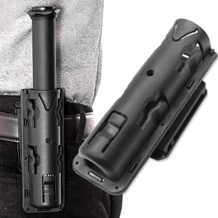 Porte-bâton, pochette télescopique rotative à 360 degrés