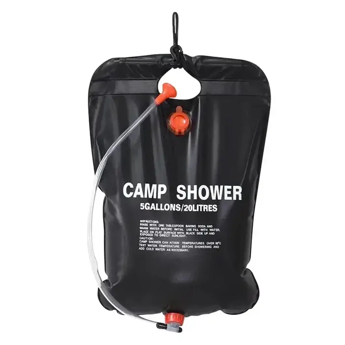 Sac de douche extérieur de grande capacité 20l, chauffage à énergie solaire pour Camping plage voyag