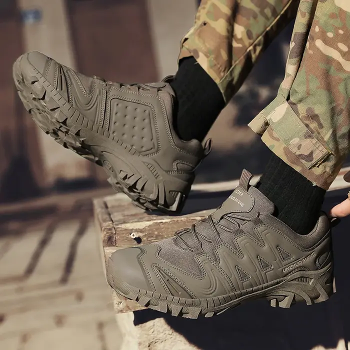 Hommes chaussures de randonnée anti-dérapant bas bottes tactiques