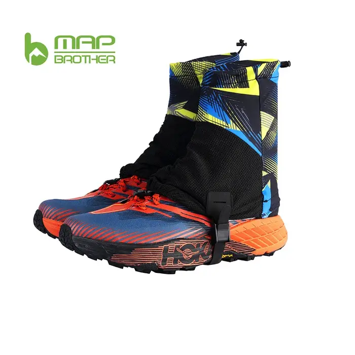 Guêtres de Trail Unisexe Hautes Réfléchissantes Anti-Sable pour Triathlon, Marathon, Randonnée et Protection Extérieure