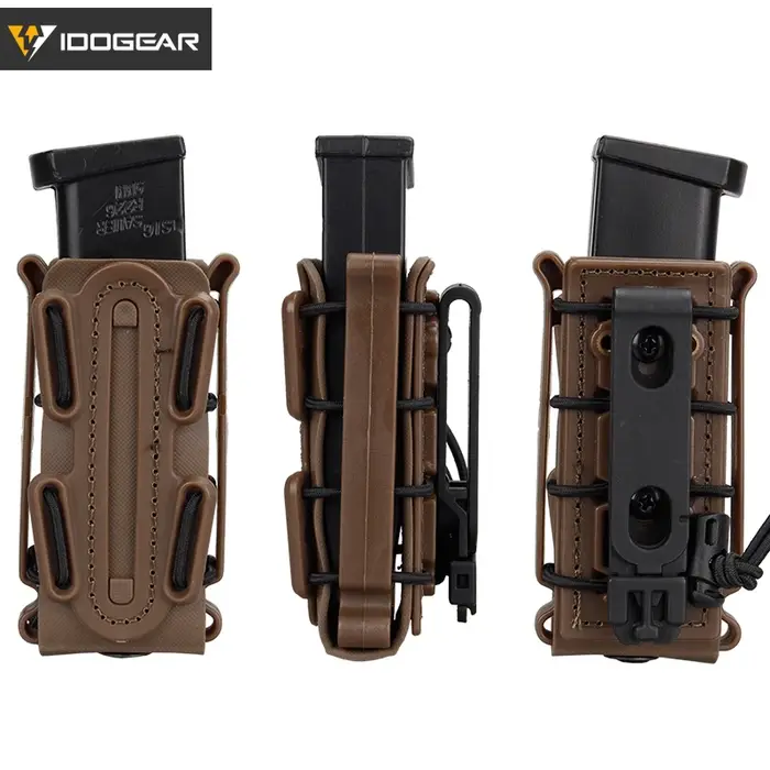 IDOGEAR Pochettes pour chargeurs 9 mm Astmag avec clip ceinture