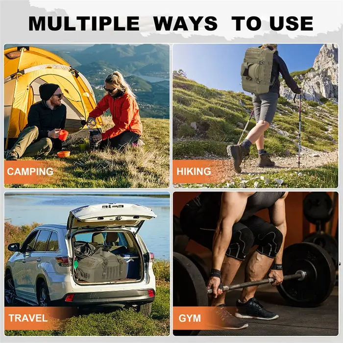 30L 45L 80L grand sac de sport sac à dos tactique sacs de Camping en plein air Molle hommes sacs à d