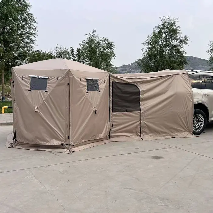 Tente hexagonale pliante Portable d'extérieur, équipement de Camping sur le terrain, pare-soleil, pl