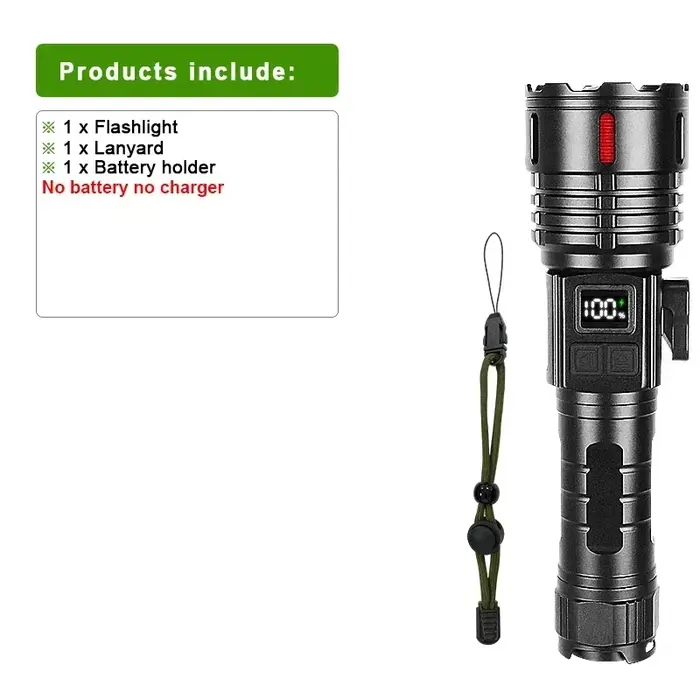 Lampe de poche LED aste super lumineuse